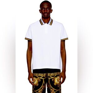 Versace Jeans Couture Garland Cotton SS Polo Shirt Sz M New with tags SS…